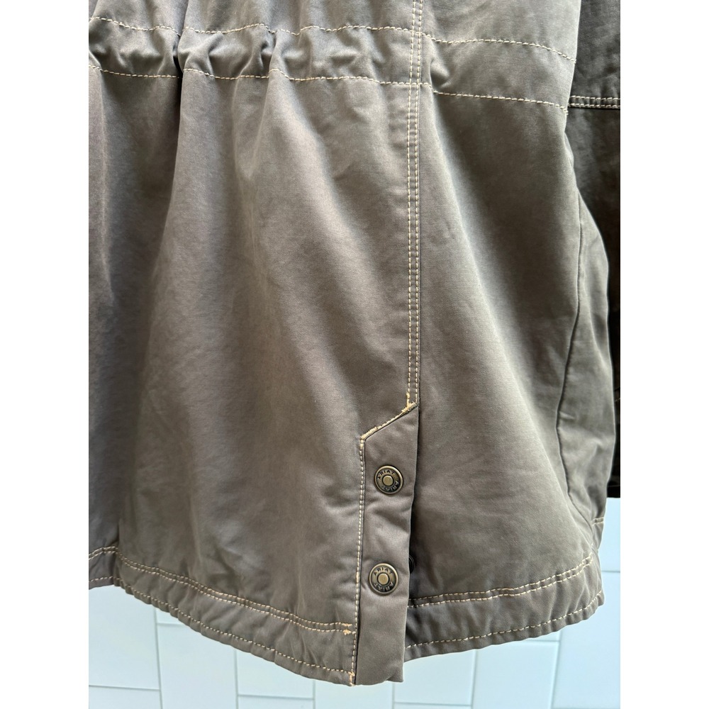 Ariat Jacket Women XL Brown Real Grizzly Insulated Sherpa Collar Outdoor Western - Picture 11 of 12